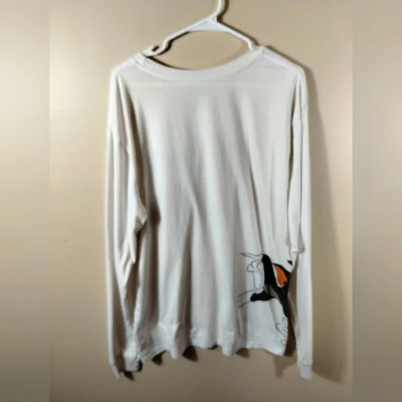 Hanna Barbera Tom and Jerry Chase Long Sleeve T-Shirt Size Large Double Sided - Picture 3 of 15